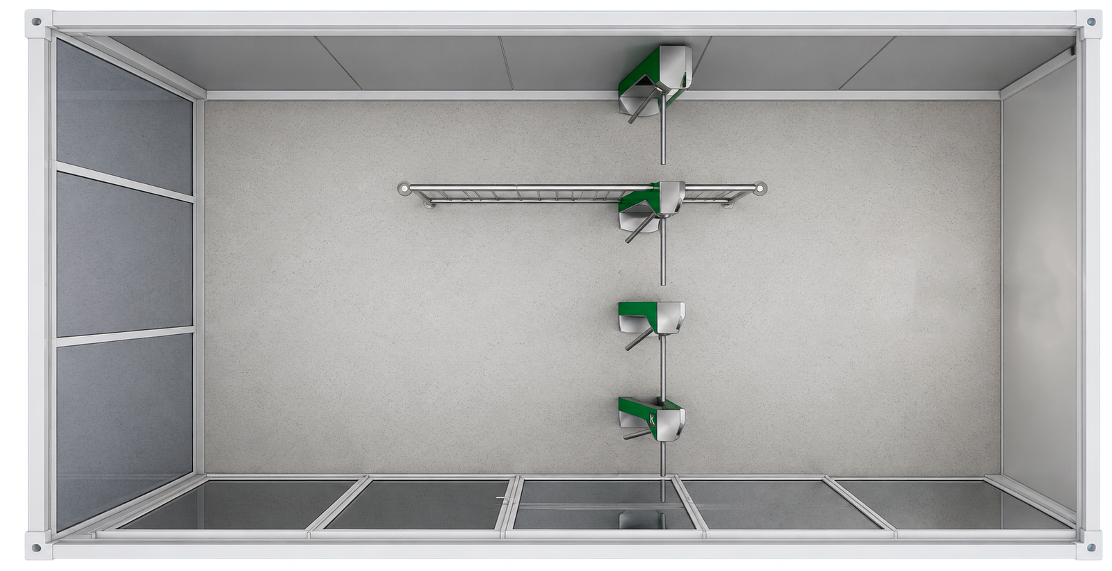 Fluxo de Pedestres CAD Blueprint